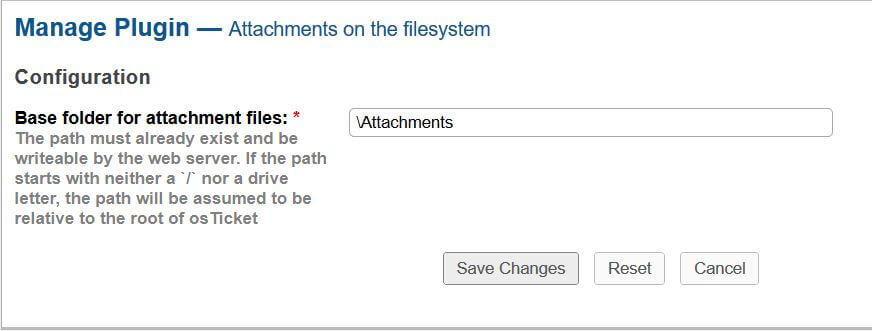 Attachments Folder Path