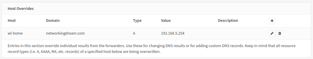 opnsense-unbound-host-override