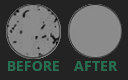 Before and After Fibre Cleaning