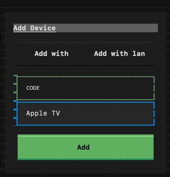 iSponsorBlockTV Add Device